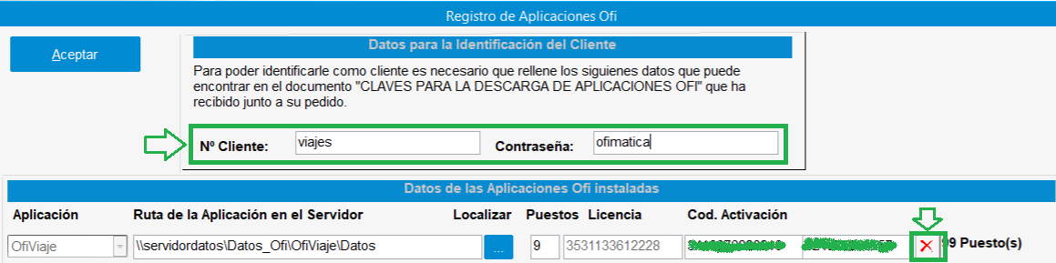 Licencia Desactivar Licencia Desactivar