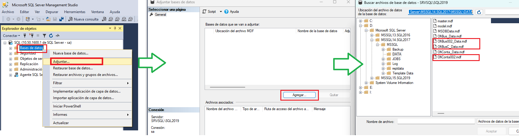 Adjuntar Bdsql Adjuntar Bdsql