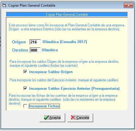 Copiar Plan General Contable