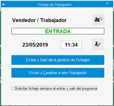 Fichaje Trabajador