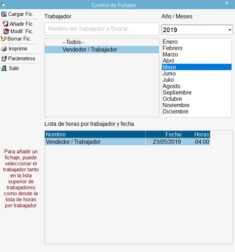 Control de Fichajes