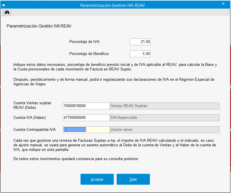 Parametros IVA